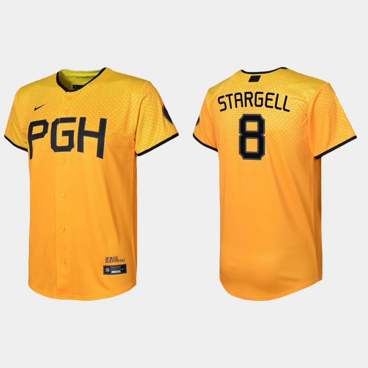 Youth Pittsburgh Pirates Willie Stargell Gold 2023 City Connect Replica Jersey Best Mlb Jersey